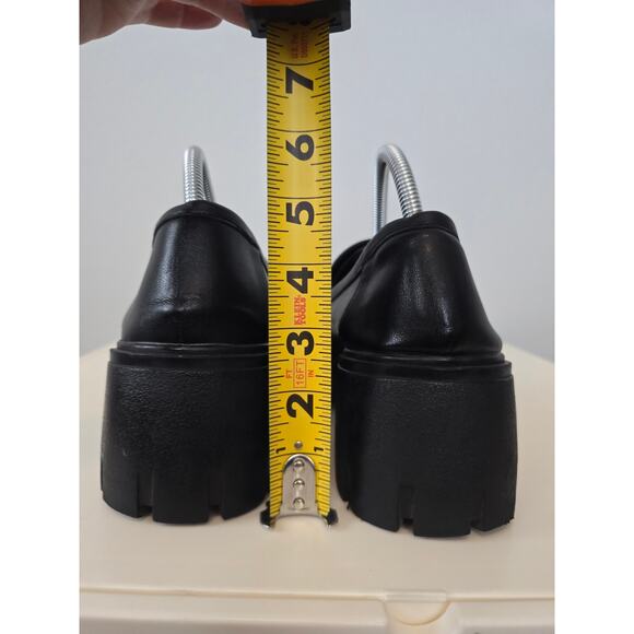 Cushionaire Chunky Black Lug Sole Loafers Womens 11 Platform Memory Foam Y2K - Picture 5 of 10